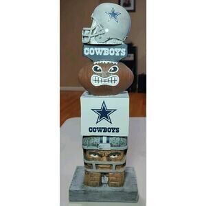 Dallas Cowboys NFL 15 Inch Tiki Totem Pole Statue
